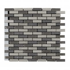 Stonebrick Grey 30cm x 30cm Peel & Stick Mosaic Tile