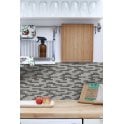 Stonebrick Grey 30cm x 30cm Peel & Stick Mosaic Tile