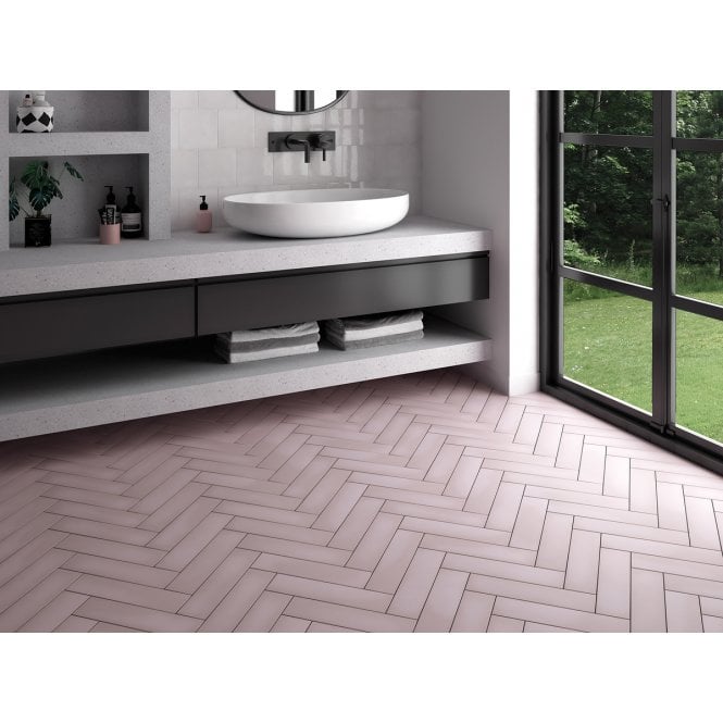 Equipe Stromboli Rose Breeze 9.2cm x 36.8cm Wall & Floor Tile