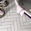 Equipe Stromboli White Plume 9.2cm x 36.8cm Wall & Floor Tile