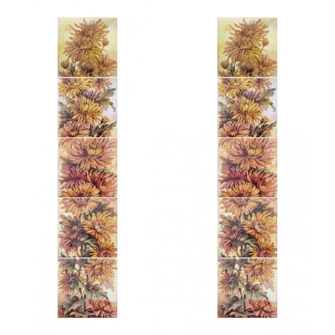 Sunflower Fireplace 15.2cm x 15.2cm Wall Tile
