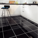 Superior Orca Black Fin Effect Polished 60cm x 60cm Floor Tile