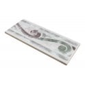 Heckstream Swirl Cameo Green CAM 315 10cm x 20cm Border Tile