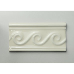 Heckstream Swirl Cream 7.5cm x 15cm Border Tile