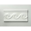 Heckstream Swirl White 7.5cm x 15cm Border Tile