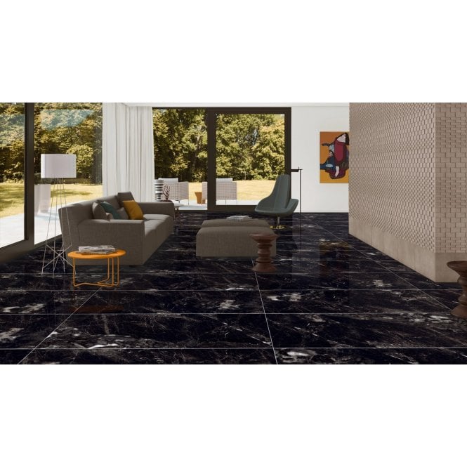 Taj White Polished Wall & Floor Tile 60cm x 120cm