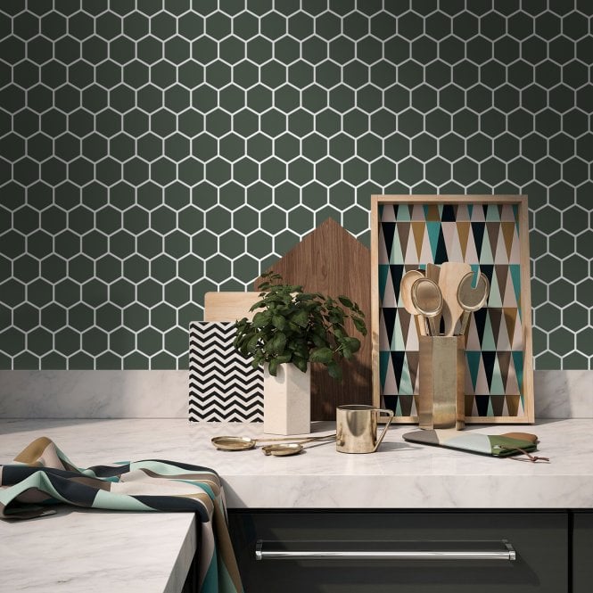 Talara Hex Gun 17cm x 52cm Wall & Floor Tile