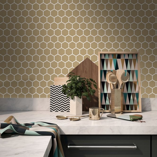 Talara Hex Yellow 17cm x 52cm Wall & Floor Tile