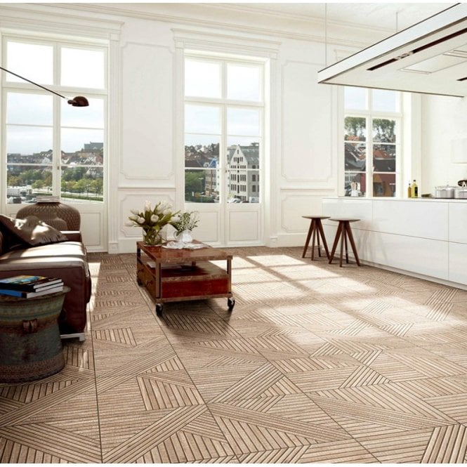 Realonda Tangram Wood Oak 44.2cm x 44.2cm Wall & Floor Tile