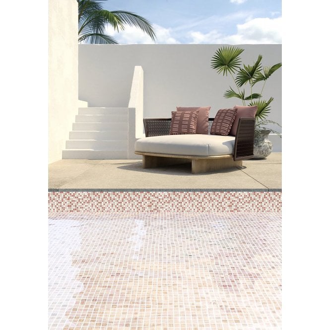 Tender Coral Mix 31.7 x 31.7cm Mosaic Tile