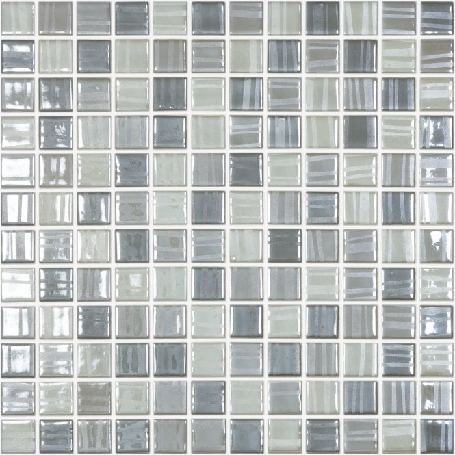 Tender Grey Mix 31.7cm x 31.7cm Mosaic Tile