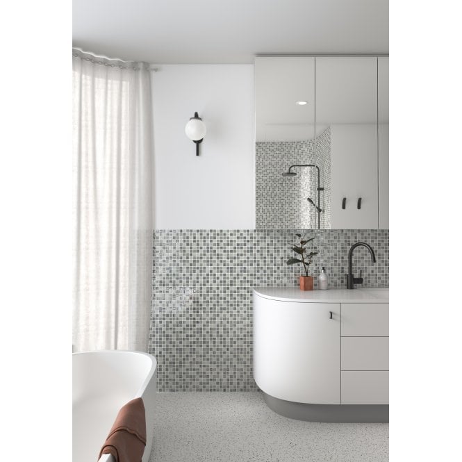 Tender Grey Mix 31.7cm x 31.7cm Mosaic Tile
