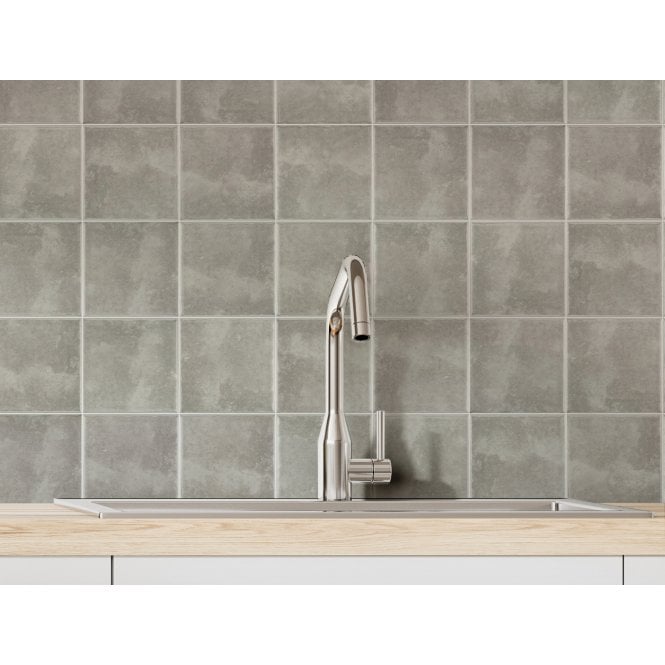 Terrano Grey 10cm x 10cm Wall Tile