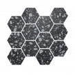 Terrazzo Hexagon Nero Mosaic 26cm x 27.8cm Wall & Floor Tile