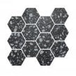 Terrazzo Hexagon Nero Mosaic 26cm x 27.8cm Wall & Floor Tile