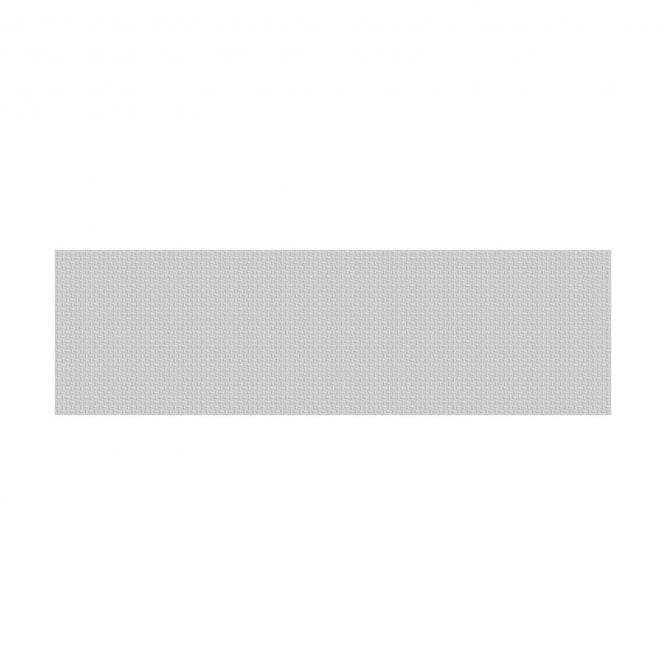 British Ceramic Tile Textile Weave Grey Matt 14.8cm x 49.8cm Wall Tile