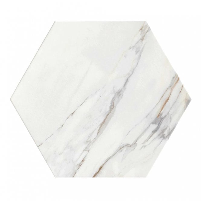 Thassos Gold Large Hexagon 56cm x 48cm Wall & Floor Tile