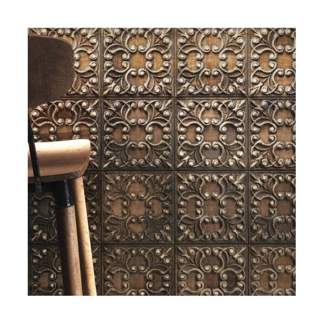 Tin Tile Copper 44.2cm x 44.2cm Wall & Floor Tile