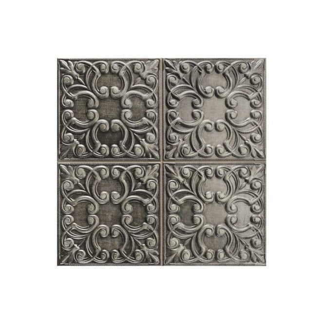 Tin Tile Iron 44.2cm x 44.2cm Wall & Floor Tile