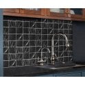 Toros Black Marble 10cm x 10cm Wall Tile