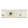 Heckstream Torrestream Arianna White 8cm X 25cm Border Tile