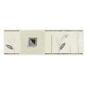 Heckstream Torrestream Arianna White 8cm X 25cm Border Tile