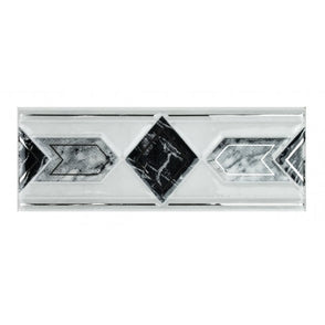 Heckstream Torrestream Arrow Black 7.5cm X 20cm Border Tile