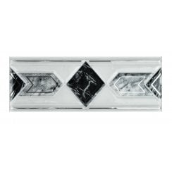 Heckstream Torrestream Arrow Black 7.5cm X 20cm Border Tile