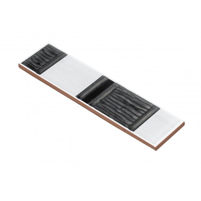 Heckstream Torrestream Cult Black 5cm X 20cm Border Tile