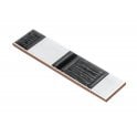 Heckstream Torrestream Cult Black 5cm X 20cm Border Tile