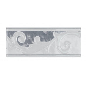 Heckstream Torrestream Damas Gris 8cm X 20cm Border Tile