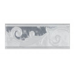 Heckstream Torrestream Damas Gris 8cm X 20cm Border Tile