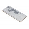Heckstream Torrestream Damas Gris 8cm X 20cm Border Tile
