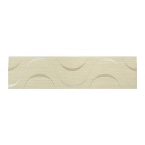 Heckstream Torrestream Hogarth Cream 10cm X 40cm Border Tile
