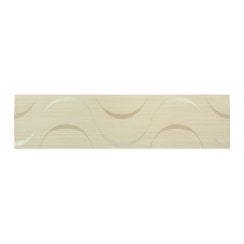 Heckstream Torrestream Hogarth Cream 10cm X 40cm Border Tile