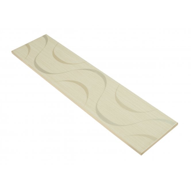 Heckstream Torrestream Hogarth Cream 10cm X 40cm Border Tile