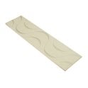 Heckstream Torrestream Hogarth Cream 10cm X 40cm Border Tile