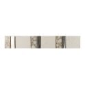 Heckstream Torrestream Konbo White Glass & Pebble Stone 5cm X 31.5cm Border Tile