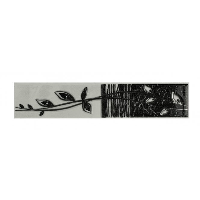 Heckstream Torrestream Merola Leaf 5cm X 25cm Border Tile