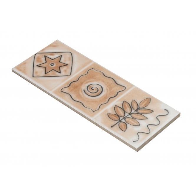 Heckstream Torrestream Palma Beige 7.5cm X 20cm Border Tile