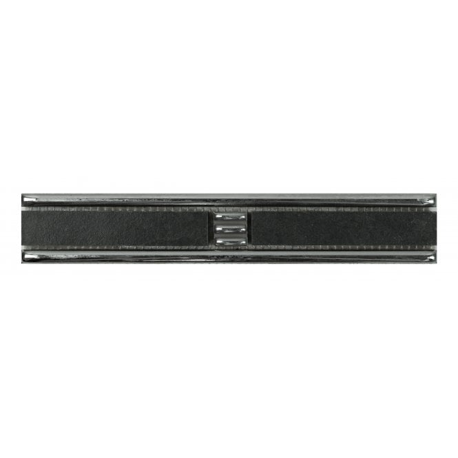 Heckstream Torrestream Salerna Black 4.5cm X 25cm Border Tile