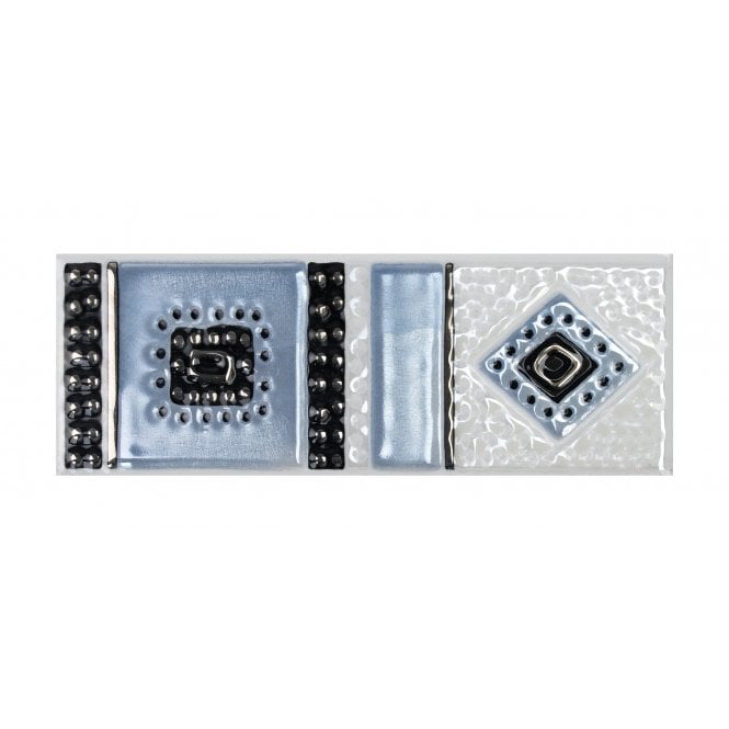 Heckstream Torrestream Shaney Azul 7.5cm X 20cm Border Tile