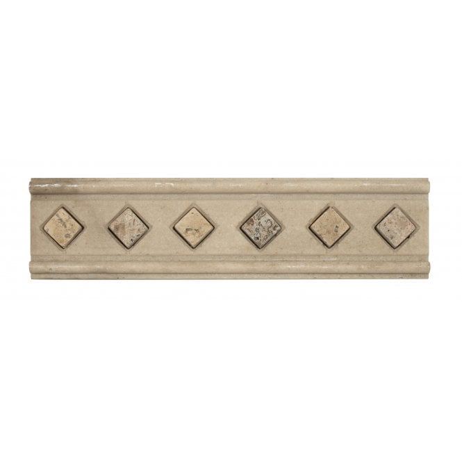 Heckstream Torrestream Stone Diamond 5cm X 20cm Border Tile