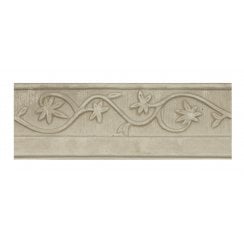 Heckstream Torrestream Stone Flower 7cm X 20cm Border Tile