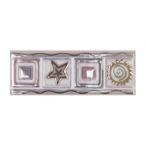 Heckstream Torrestream Stow Star Lilac 7.5cm X 20cm Border Tile
