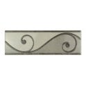 Heckstream Torrestream Swirl Toteml Grey 8cm X 25cm Border Tile