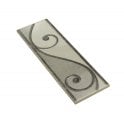 Heckstream Torrestream Swirl Toteml Grey 8cm X 25cm Border Tile