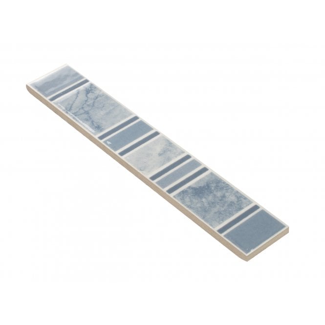 Heckstream Torrestream Thala Baby Blue 4cm X 25cm Border Tile