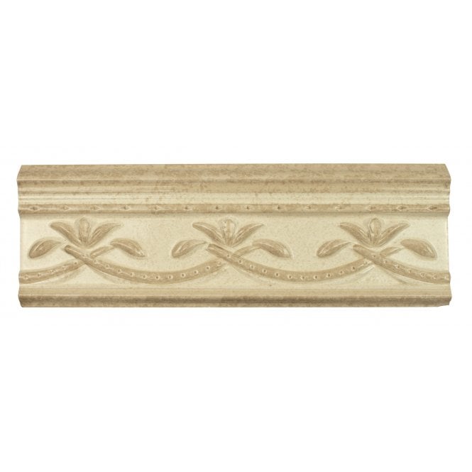 Heckstream Torrestream Trailing Ivy Cream 10cm X 30cm Border Tile