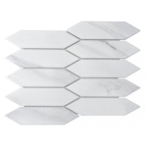 Traces Statuario Mosaic 4.8cm x 19.5cm Wall & Floor Tile